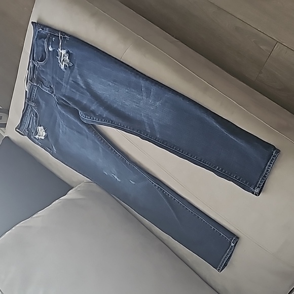 ABERCROMBIE & FITCH Perfect Stretch Brett Distressed Jeans size 10R - Picture 4 of 9
